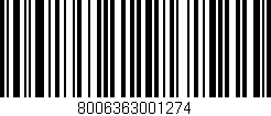 Código de barras (EAN, GTIN, SKU, ISBN): '8006363001274'