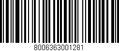 Código de barras (EAN, GTIN, SKU, ISBN): '8006363001281'