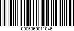 Código de barras (EAN, GTIN, SKU, ISBN): '8006363011846'