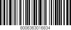 Código de barras (EAN, GTIN, SKU, ISBN): '8006363016834'