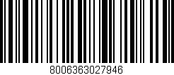Código de barras (EAN, GTIN, SKU, ISBN): '8006363027946'