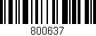 Código de barras (EAN, GTIN, SKU, ISBN): '800637'