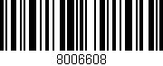 Código de barras (EAN, GTIN, SKU, ISBN): '8006608'