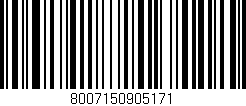 Código de barras (EAN, GTIN, SKU, ISBN): '8007150905171'