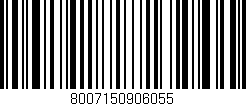 Código de barras (EAN, GTIN, SKU, ISBN): '8007150906055'