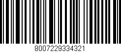 Código de barras (EAN, GTIN, SKU, ISBN): '8007229334321'