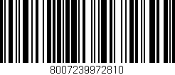 Código de barras (EAN, GTIN, SKU, ISBN): '8007239972810'