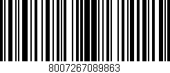Código de barras (EAN, GTIN, SKU, ISBN): '8007267089863'
