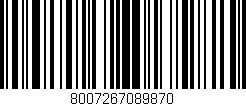 Código de barras (EAN, GTIN, SKU, ISBN): '8007267089870'