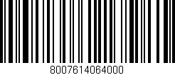 Código de barras (EAN, GTIN, SKU, ISBN): '8007614064000'