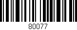 Código de barras (EAN, GTIN, SKU, ISBN): '80077'