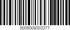 Código de barras (EAN, GTIN, SKU, ISBN): '8008008003377'