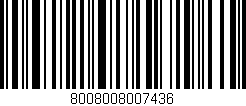 Código de barras (EAN, GTIN, SKU, ISBN): '8008008007436'
