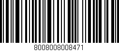 Código de barras (EAN, GTIN, SKU, ISBN): '8008008008471'