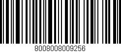 Código de barras (EAN, GTIN, SKU, ISBN): '8008008009256'