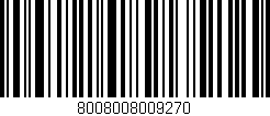 Código de barras (EAN, GTIN, SKU, ISBN): '8008008009270'