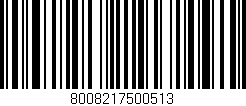 Código de barras (EAN, GTIN, SKU, ISBN): '8008217500513'