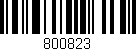 Código de barras (EAN, GTIN, SKU, ISBN): '800823'