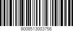 Código de barras (EAN, GTIN, SKU, ISBN): '8008513003756'