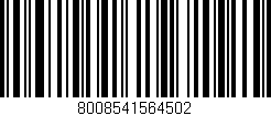 Código de barras (EAN, GTIN, SKU, ISBN): '8008541564502'