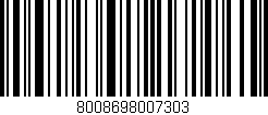 Código de barras (EAN, GTIN, SKU, ISBN): '8008698007303'
