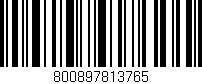 Código de barras (EAN, GTIN, SKU, ISBN): '800897813765'