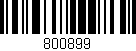 Código de barras (EAN, GTIN, SKU, ISBN): '800899'