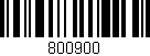 Código de barras (EAN, GTIN, SKU, ISBN): '800900'