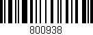 Código de barras (EAN, GTIN, SKU, ISBN): '800938'