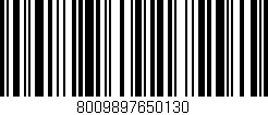 Código de barras (EAN, GTIN, SKU, ISBN): '8009897650130'