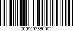 Código de barras (EAN, GTIN, SKU, ISBN): '8009897650383'
