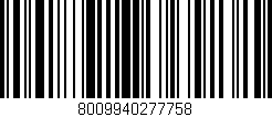 Código de barras (EAN, GTIN, SKU, ISBN): '8009940277758'