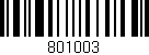 Código de barras (EAN, GTIN, SKU, ISBN): '801003'