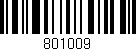 Código de barras (EAN, GTIN, SKU, ISBN): '801009'