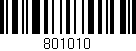 Código de barras (EAN, GTIN, SKU, ISBN): '801010'