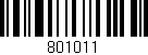 Código de barras (EAN, GTIN, SKU, ISBN): '801011'