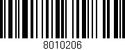 Código de barras (EAN, GTIN, SKU, ISBN): '8010206'