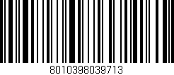 Código de barras (EAN, GTIN, SKU, ISBN): '8010398039713'