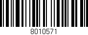 Código de barras (EAN, GTIN, SKU, ISBN): '8010571'