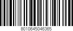 Código de barras (EAN, GTIN, SKU, ISBN): '8010645046365'