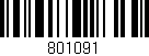 Código de barras (EAN, GTIN, SKU, ISBN): '801091'