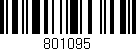 Código de barras (EAN, GTIN, SKU, ISBN): '801095'