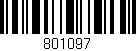 Código de barras (EAN, GTIN, SKU, ISBN): '801097'