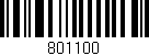 Código de barras (EAN, GTIN, SKU, ISBN): '801100'