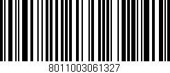 Código de barras (EAN, GTIN, SKU, ISBN): '8011003061327'