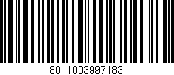 Código de barras (EAN, GTIN, SKU, ISBN): '8011003997183'