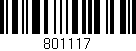 Código de barras (EAN, GTIN, SKU, ISBN): '801117'