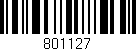 Código de barras (EAN, GTIN, SKU, ISBN): '801127'