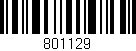 Código de barras (EAN, GTIN, SKU, ISBN): '801129'