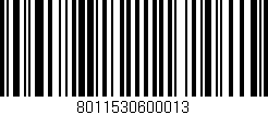 Código de barras (EAN, GTIN, SKU, ISBN): '8011530600013'